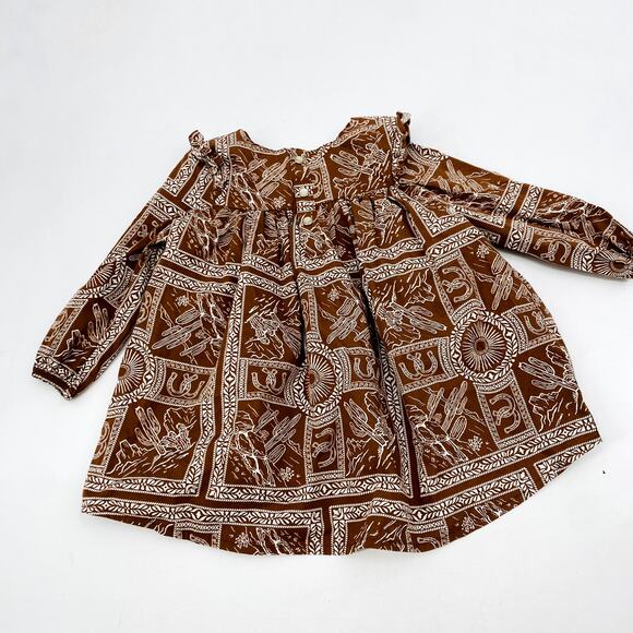 Wrangler Brown Wester 18 mo dress - Picture 3 of 4